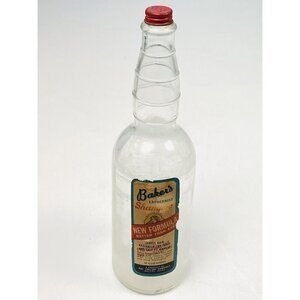 VTG Professional Bottle BAKER'S LATHERNIST Shampoo Hal Collins Company Dallas TX